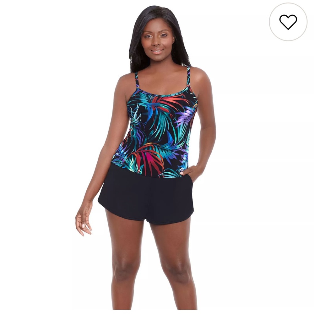 Women’s Trimshaper Farrah Swimsuit Romper | size 14